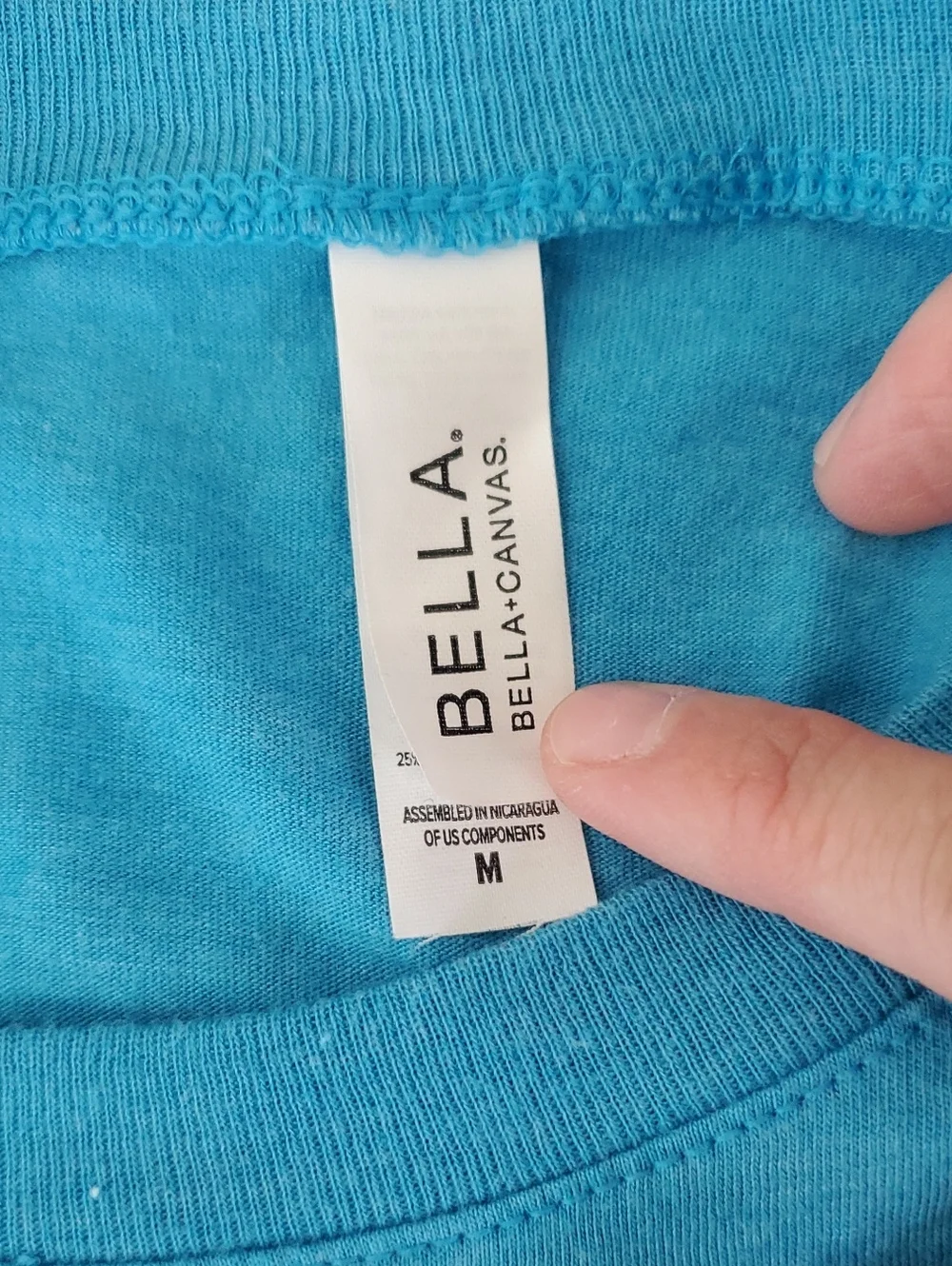 Bella Canvas Blue One Life LA 5 Years Top Size M - Picture 5 of 8